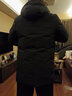 皮爾卡丹（pierre cardin）高檔國際品牌男裝 中長(cháng)款白鵝絨羽絨服壓膠男士加厚2026年新款青 黑色 2XL 【建議160-175斤】 曬單實(shí)拍圖