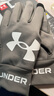 安德瑪（Under Armour） 手套男秋冬加絨保暖運動防滑騎行跑步 足球手套UA飛盤女觸屏手套 淺灰22610401-031 M【掌寬8.5-9.5cm】成年男士 曬單實拍圖
