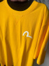 EVISU男士佛头与大M印花短袖T恤 2ESHTM1TS570XX 黄色 M 晒单实拍图