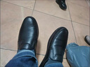 澳洲名袋鼠AUSFAMDS皮鞋男款2026春季新款頭層牛皮防滑軟皮軟底套腳一腳蹬懶人男鞋 黑色  四季 39 曬單實(shí)拍圖