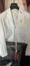 edition【董潔同款】夏新款截短系帶亞麻女紳士西裝外套西服 漂白色 XS/155 曬單實(shí)拍圖