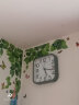 北极星（POLARIS）挂钟客厅方形石英钟家用大气办公时钟表卧室壁挂钟表 青柠色 实拍图