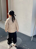 拉比兒童外套秋冬男女童秋裝白鴨絨外套保暖羽絨服內膽外套 卡其 110 曬單實(shí)拍圖