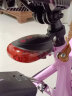 迪路仕（DEROACE）自行车灯前灯山地车强光手电筒充电夜骑喇叭骑行装备配件儿童铃铛 粉色 实拍图
