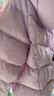 笛莎（DEESHA）童裝女童2025秋冬短款三防輕薄羽絨服外套 霧紫 170 曬單實拍圖