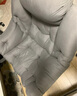 紫葉 懶人沙發(fā)椅宿舍椅子家用臥室小沙發(fā)椅現(xiàn)代簡約單人休閑陽臺(tái) C款灰色（桃皮絨布） 曬單實(shí)拍圖