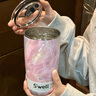 SWELL不銹鋼保溫杯咖啡杯泡茶杯子高顏值保冷保溫隨手杯 玫瑰晶洞 530ml 曬單實(shí)拍圖