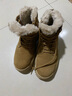 駱駝（CAMEL）加絨保暖增高厚底休閑戶(hù)外高幫雪地靴男士 G14W136663 土黃 41  曬單實(shí)拍圖