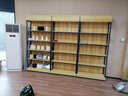 章魚(yú)哥貨架展示架超市貨柜展柜展架陳列柜飾品化妝品柜 原木色+黑架 長(cháng)100*深40*高220cm 曬單實(shí)拍圖