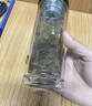 富光高端茶馬仕雙層玻璃杯單層水晶杯便攜男茶水分離辦公泡茶杯子 -黑色【禮盒禮袋+杯刷杯 228ml 曬單實(shí)拍圖