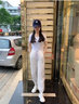運(yùn)動(dòng)褲女2025夏季新款寬松顯瘦燈籠哈倫褲韓版束腳冰絲速干休閑褲 白色 L 建議110-125斤 曬單實(shí)拍圖