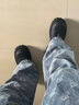 古帝戈德比鞋子大頭皮鞋男款厚底增高情侶英倫工裝黑色休閑皮鞋通勤百搭 黑色6032 41 男款 曬單實拍圖