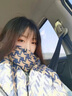 JIOESC圍巾女披肩兩用時(shí)尚加厚保暖情侶圍脖送女生老婆輕奢生日新年禮物 輕奢品牌時(shí)尚百搭ck風(fēng)【藏青色】 曬單實(shí)拍圖