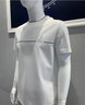 諾帝卡（NAUTICA）【商場(chǎng)同款】男裝夏季款酷美絲干爽透氣休閑短袖T恤男TM3201 白色1CW L 曬單實(shí)拍圖