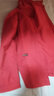 皮爾卡丹棉女士短外套春裝2026新款大I碼寬松顯瘦上衣薄款百搭襯 紅色 4XL 曬單實(shí)拍圖