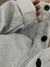 妙奕嘉衛衣男士外套春秋款2025新款秋季男裝情侶裝無(wú)帽衛衣長(cháng)袖寬松夾克 華夫格黑扣衛衣外套【灰色】 XL 曬單實(shí)拍圖