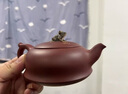沐磁 宜興紫砂壺湯懷元純手工荷塘月色紫砂茶壺原礦朱泥紫砂茶具套裝 一壺兩杯 曬單實(shí)拍圖