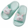 俞兆林（YUZHAOLIN）儿童拖鞋男女童夏季凉拖宝宝家居防滑洗澡鞋子 绿色兔子24-25 实拍图