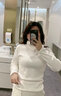 森馬森馬毛衣女修身套頭毛衫冬季基礎百搭純色打底衫女士 黑色90001（A款：高領(lǐng)） 165/88A/L 曬單實(shí)拍圖