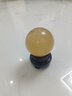 晶蕊世家天然黃色方解石球擺件黃色水晶球擺件原石打磨水晶球擺件冰洲石球 精選直徑7厘米 曬單實(shí)拍圖