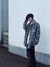 柏銘臣美式復古小香風(fēng)格子夾克男女生春秋潮牌百搭休閑學(xué)院棒球服外套男 藍色 L【建議120-135斤】 曬單實(shí)拍圖