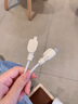 HAPPYMAKER適用于蘋果15promax可散熱網(wǎng)洞款充電器保護(hù)套20w蘋果14/13防折斷數(shù)據(jù)線保護(hù)套硅膠純色款米白色 【可散熱網(wǎng)洞款】蘋果20W充電器純色套4件套.米色 曬單實(shí)拍圖