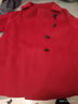 楚馨毛呢大衣女中長(cháng)款2025秋冬季新款女裝呢子女士韓版寬松毛呢外套女 紅色 XL （150-160斤） 曬單實(shí)拍圖