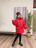 G.DUCKKIDS女童羽絨服免洗易打理4-14歲中長(cháng)款中大兒童女孩紅色加厚拜年服冬 中國紅 160 (參考年齡12-14歲) 曬單實(shí)拍圖