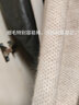歌米拉（Gemila）針織開(kāi)衫女翻領(lǐng)毛衣外套秋裝新款女裝外搭短款上衣帶領(lǐng)子毛衣 米色 L 110-120斤穿 曬單實(shí)拍圖