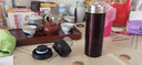 膳魔師（THERMOS） 保溫杯不銹鋼真空濾網(wǎng)車(chē)載便攜辦公泡茶水杯男士咖啡杯CMK-501 咖啡色 470ml 曬單實(shí)拍圖