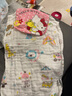 丫崽寶寶吸汗巾奧特曼人兒童純棉紗布墊背巾 幼兒園加大碼大童 kitty貓一包4條(白紗布) 6層大號(28*42)5-12歲 曬單實(shí)拍圖