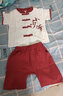 儷韻小屋（Li Yun HouSe）幼兒衣服0到一歲夏天男孩百天寶寶夏裝一歲男孩衣服周歲禮服男 酒紅色 100 建議身高95cm左右23-27斤 曬單實(shí)拍圖
