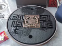 千絲家 陶瓷烏金石茶盤(pán)圓形家用新款功夫茶具托盤(pán)石盤(pán)小茶臺(tái)儲(chǔ)水小型 哥窯綠君子蘭(鏤空福至)圓干泡盤(pán) 曬單實(shí)拍圖