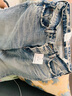 moussy 新品設(shè)計感小開叉四粒扣闊腿牛仔褲010HAA11-6921 111淺藍(lán)色 XS 10024/XS 曬單實拍圖