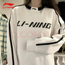 李寧衛衣男女秋冬新款寬松保暖休閑套頭長(cháng)袖情侶潮流上衣運動(dòng)服飾 乳白色 S /165 曬單實(shí)拍圖