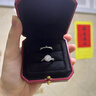 AVHE白金鉆戒鉑金培育鉆石戒指六芒星織鉆戒女新款結(jié)婚禮物白金老婆 18K金鉆戒-50分D色主鉆石 9-20號圈號可咨詢客服 曬單實拍圖