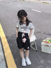 星期六（St&Sat）童鞋2025春季新款兒童校園小白鞋女童百搭輕便板鞋韓版男童休閑鞋 白黑 31 內長19.6cm 曬單實拍圖