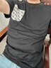 Lee商場(chǎng)同款標準版圓領(lǐng)Logo印花圖案男短袖T恤休閑潮LMT0080644LE 黑色 L 曬單實(shí)拍圖