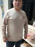 美羅邦（Meloban）男裝秋裝純棉長(cháng)袖t恤男士春秋季寬松衛衣秋衣純色上衣服打底衫男 卡其色【1件裝】100%純棉 4XL 建議175-185斤 曬單實(shí)拍圖