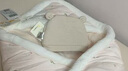 童泰（TONGTAI）嬰兒帽子秋冬季純棉新生兒保暖胎帽寶寶護(hù)囟門兒童外出防風(fēng)帽 米白 0-3月,34-40cm 曬單實拍圖