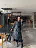 卡萨罗澳品牌羽绒服女中长款2023冬装新款西装领修身气质白鸭绒保暖外套 黑色 L（120-135斤） 晒单实拍图