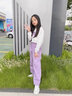 小豬彼特兒童工裝褲春秋款女童2025新款純棉褲子女大童秋裝女孩運動褲秋季 16096粉色【純棉】 140 cm 曬單實拍圖