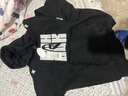 A CHOCK【Achock官方店】貼布繡連帽衛(wèi)衣男款秋季美式潮牌重磅情侶款外套 黑色 XL 曬單實(shí)拍圖
