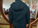 鴨鴨（YAYA）中老年爸爸裝羽絨服男2024年冬季新款爺爺防風(fēng)加厚保暖短款外套LC 黑色-AE3B768211A 175/L 曬單實(shí)拍圖