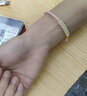 老鳳祥黃金手鏈女士999足金小蘋果手繩純金新款圣誕禮物送女生老婆 足金小蘋果手繩約0.4g+品牌禮盒 曬單實(shí)拍圖