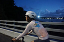 科特迪蘭品牌騎行服女夏季公路車(chē)自行車(chē)騎行長(cháng)袖透氣防曬速干上衣輕薄排汗 杏色+短褲黑 L 曬單實(shí)拍圖