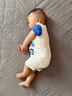 香果兔韓版夏季服裝新生兒寶寶純棉短袖薄款開(kāi)檔爬服嬰兒連體衣服哈衣 LT02 80cm（偏小一碼） 曬單實(shí)拍圖