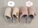 俞兆林男女居家厚底毛线绒保暖情侣棉拖鞋 A2057 米色 36-37  实拍图