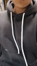 BODYDREAM加絨連帽衛衣男秋冬套頭上衣情侶裝帽衫/休閑褲運動(dòng)套裝 深灰色 （加絨衛衣） L 曬單實(shí)拍圖
