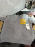 迪士尼兒童羊毛衫男童毛衣中大童套頭秋冬款純·棉針織衫男孩加絨打底衫 灰色加厚(抗起球) 150 曬單實(shí)拍圖